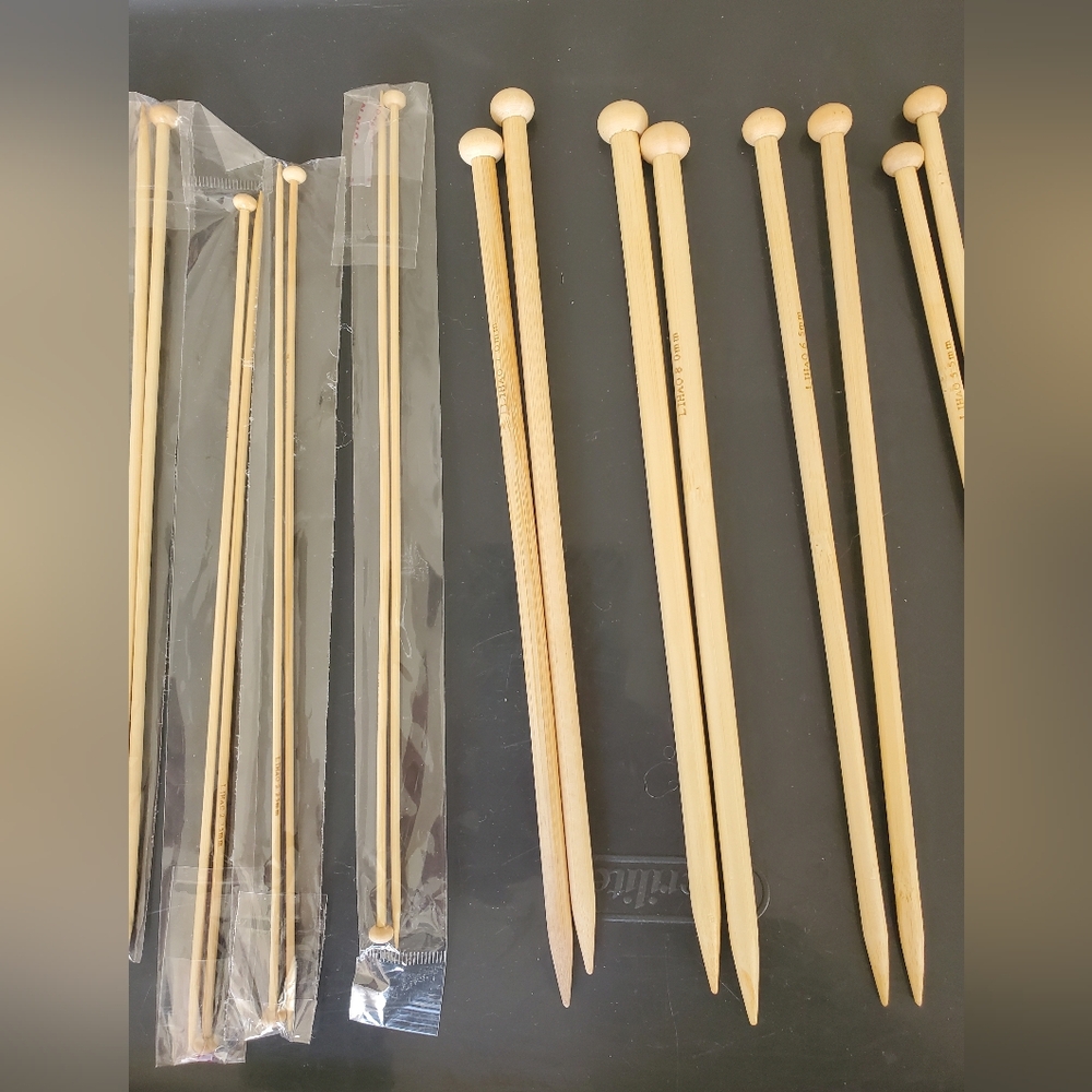 🛍️BUNDLE ONLY ITEM🛍️ Wood Knitting Needles Lot - Picture 3 of 5
